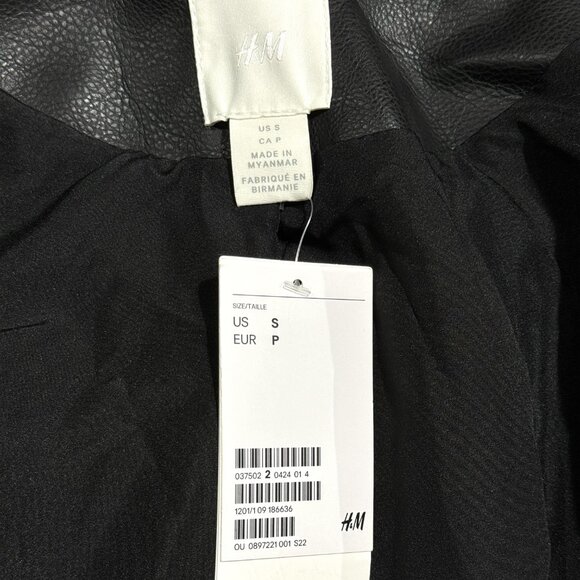 H&M New Moto Jacket in Leather - Picture 3 of 4